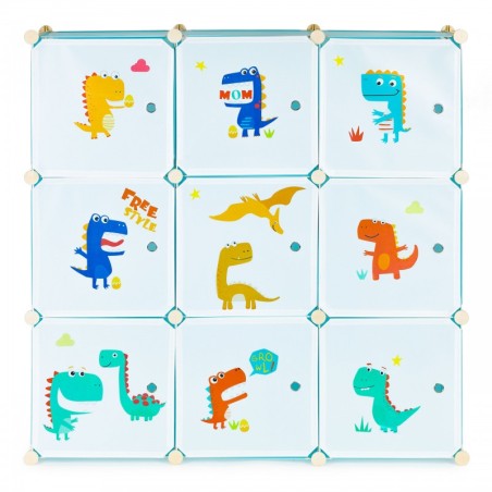 Laste hoiukapp 9 riiuliga