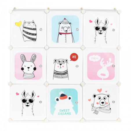 Laste hoiukapp 9 riiuliga