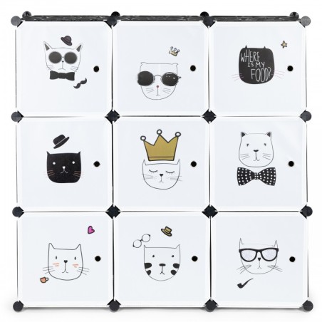 Laste hoiukapp 9 riiuliga