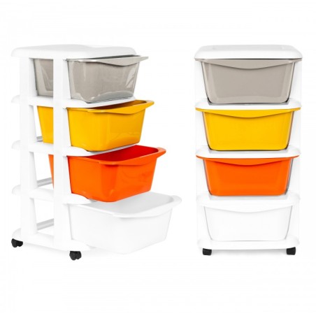 Panipaik 4 väljatõmmatava sahtliga koos ratastega