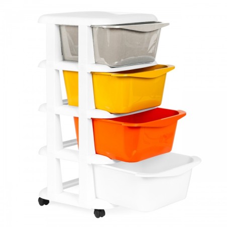 Panipaik 4 väljatõmmatava sahtliga koos ratastega