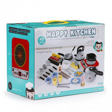 Küpsetus- ja grillimiskomplekt, 40 tk, heli ja LED