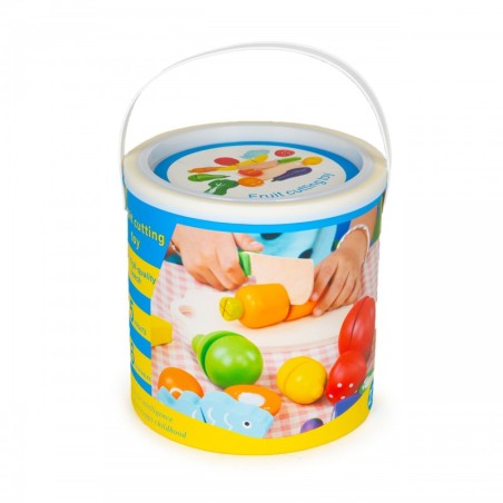 Puidust köögiviljad ja puuviljad lõikamiseks, 13 elementi