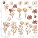 Seinakleebised FLOWERS BOHO SET II