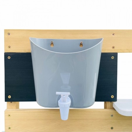 Mudaköök lastele veega ja liivaga mängimiseks, puidust, 80 x 33 x 88 cm