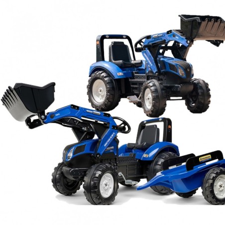 Falk New Holland pedaalidega traktor haagisega 3 aastasele