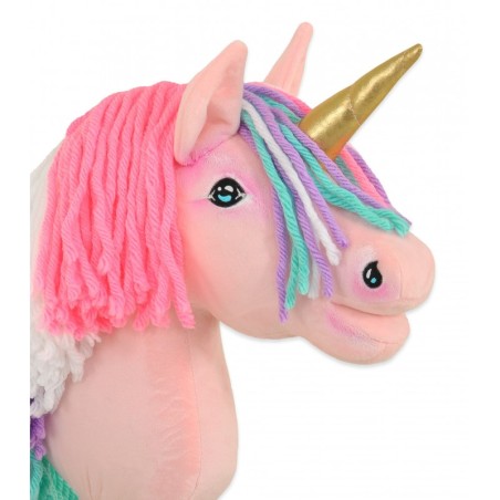 Kepphobune Ükssarvik A4 - roosa, värviline lakk ja kuldne sarv