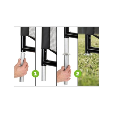 Mobiilne jalgpallivärav löögiseinaga Exit Finta 300x200x90cm