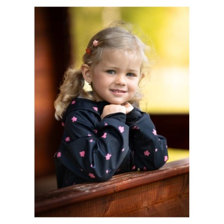 Laste softshell jope ilma voodrita elastic Basic , must, lilled