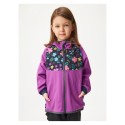 Laste softshell jope ilma voodrita Basic , lilla, lilled