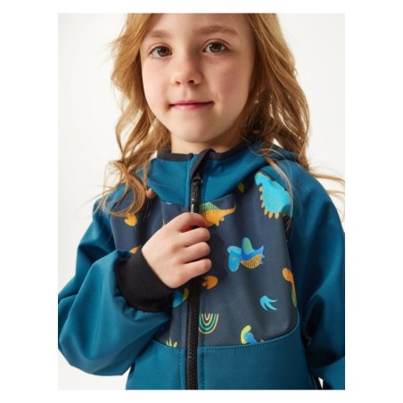 Laste softshell jope ilma voodrita Basic , Cobalt, Dinosaurused