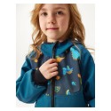 Laste softshell jope ilma voodrita Basic , Cobalt, Dinosaurused
