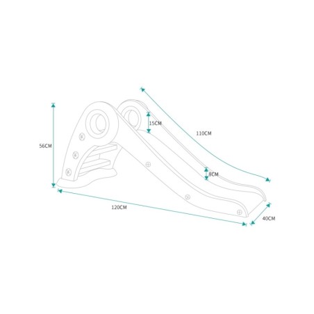 Laste liumägi Kaimala, valge