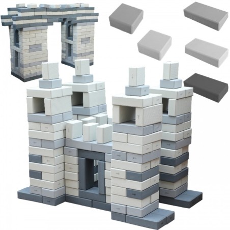 CLASSIC WORLD EDU Mega Ehitusklotsid EVA Tellised Pehmed Ehituseks 90 tk.