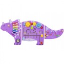 Hariduslik Montessori dinosauruse puidust tegelustahvel