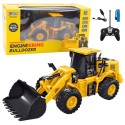 Ekskavaator buldooseri kaugjuhtimispuldiga RC 2.4G 9CH Kollane