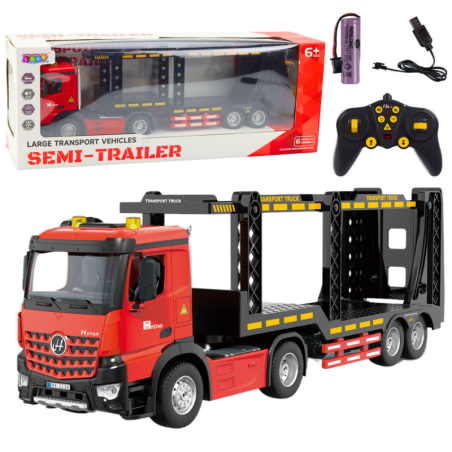 RC kaugjuhitav Suur Lora puksiirauto 2.4G 6CH punane