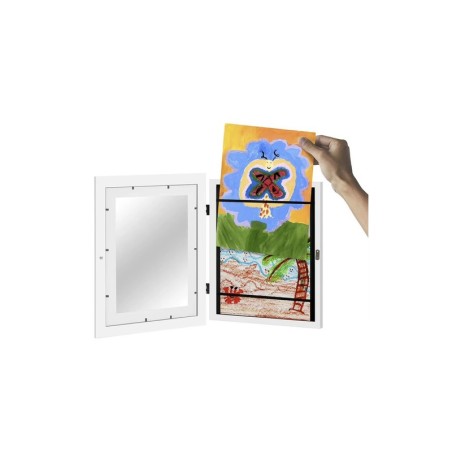Laste joonistuste pildiraam A4, valge