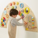 Puidust sensoorne montessori tegelustahvel
