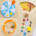 Puidust sensoorne montessori tegelustahvel