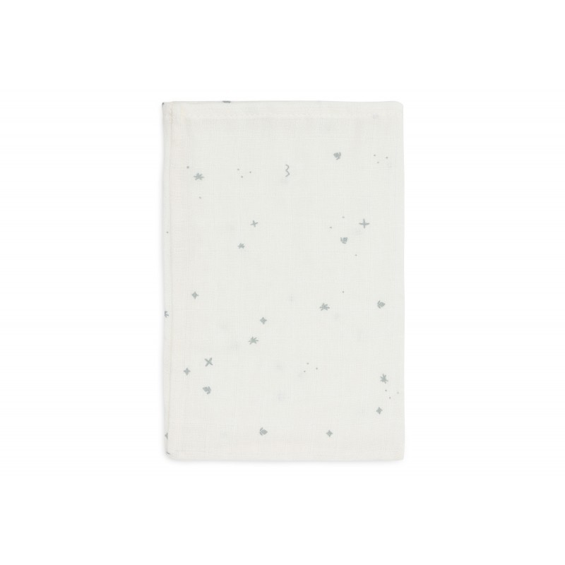 Beebilapid musliin 15x20 cm - 3 tk -Sea green