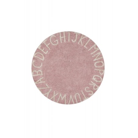 Pestav vaip Round ABC Vintage Nude