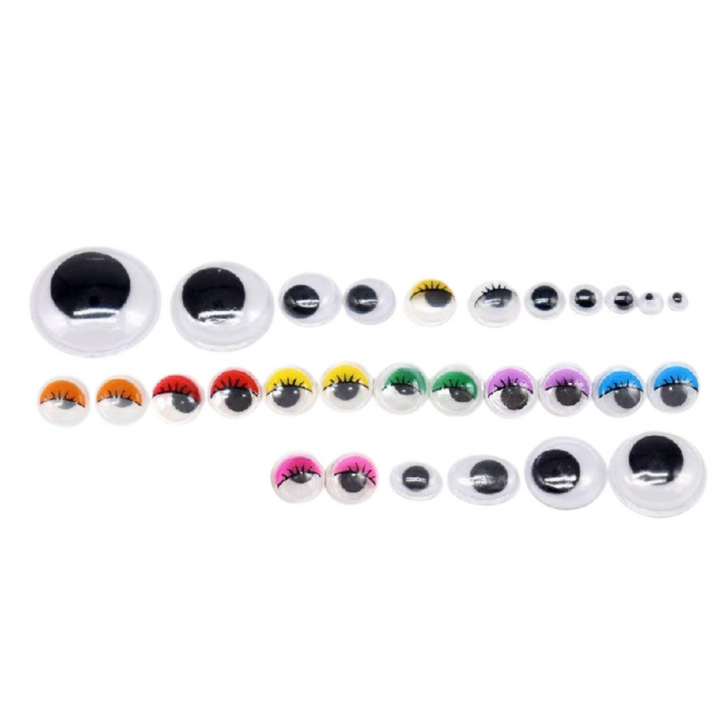 Liikuvad kleebitavad silmad, 750 tk