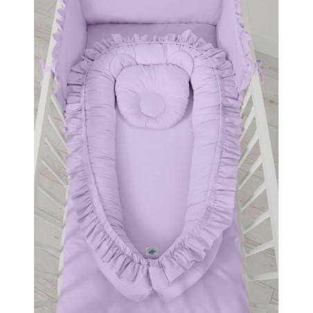 Beebipesa kroogitud äärega lilla