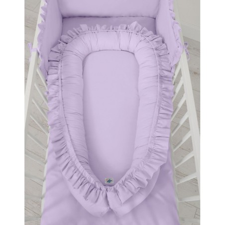 Beebipesa kroogitud äärega lilla