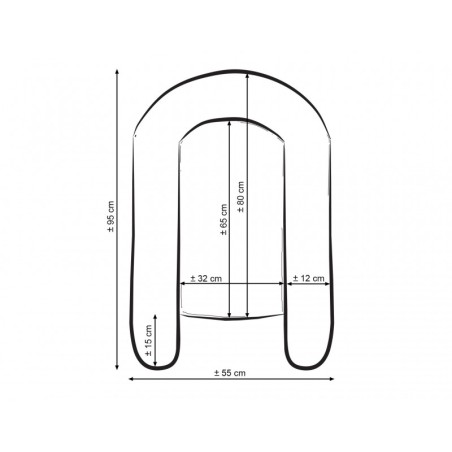 Beebipesa kroogitud äärega lilla