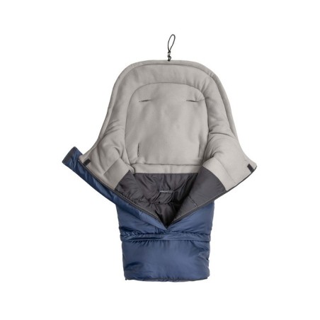 Combi 3in1 soojakott – tumesinine/hall polaarfliis