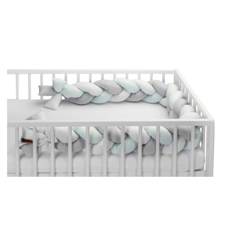 Punutud voodipehmendus 210 cm – piparmünt
