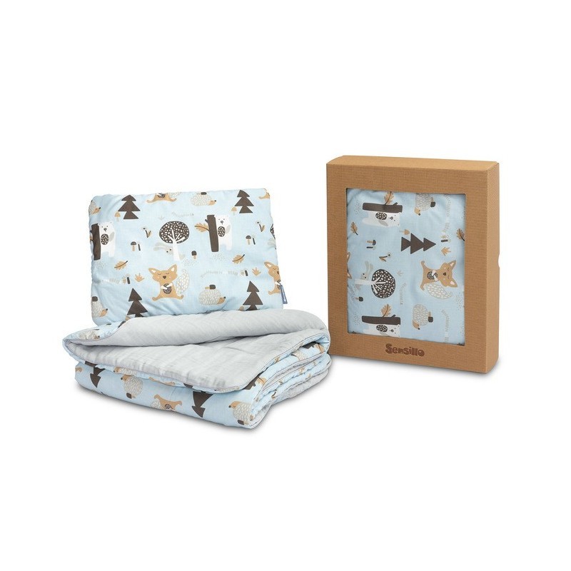 Beebi teki ja padja komplekt, sinine