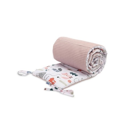 VOODI PEHMENDUS WAFFLE FOX ROOSA