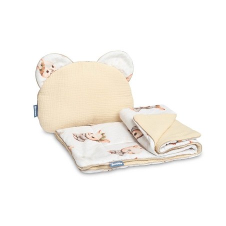 MUSLIIN BEEBI TEKI JA PADJA KOMPLEKT - BEEŽ JÄNES