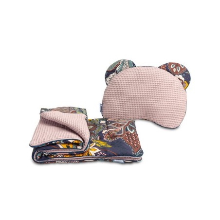 Teki ja padja komplekt beebile– boho roosa