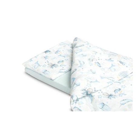 Voodipesu komplekt tekk, padi ja lina VEEMAAILM 100X135 CM