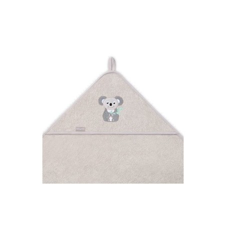 Bambusest kapuutsiga rätik hall 100x100cm