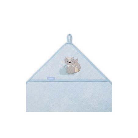 Bambusest kapuutsiga rätik sinine 100x100cm