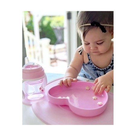 SILIKOON TALDRIK SÜDA 9m+ ROOSA