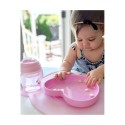 SILIKOON TALDRIK SÜDA 9m+ ROOSA