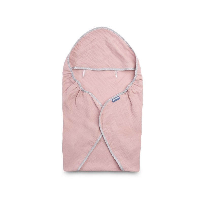 Turvahälli tekk musliin suveks – roosa