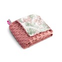 Minky beebitekk– retro roosad palmid