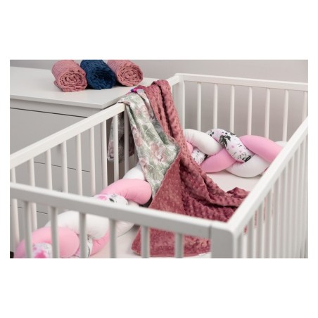Minky beebitekk– retro roosad palmid