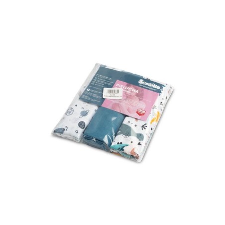 Musliin lapid 3-pakk – sinine