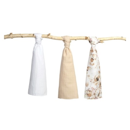 Musliin lapid 70x80 cm 3-pakk – beež