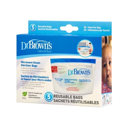 Mikrolaineahju steriliseerimiskott, 5 pakk