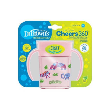 Cheers 360 tass käepidemetega, 200 ml, roosa, 1 pakk