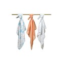 MUSLIIN lapid 70x70 cm ORANŽID 3 TK