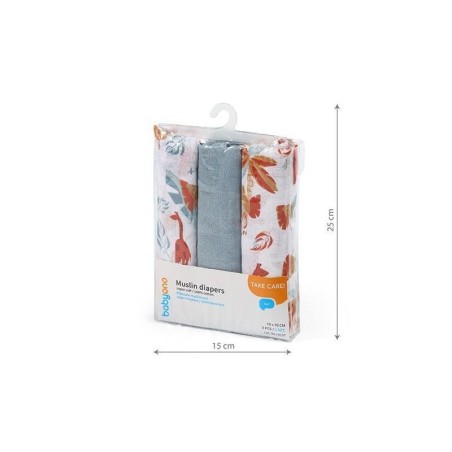 SININE MUSLIIN LAPID 70x70 cm 3 TK